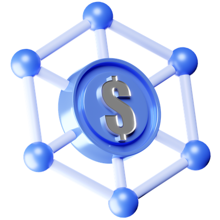 Dollar Network  3D Icon