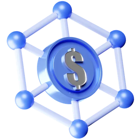 Dollar Network  3D Icon