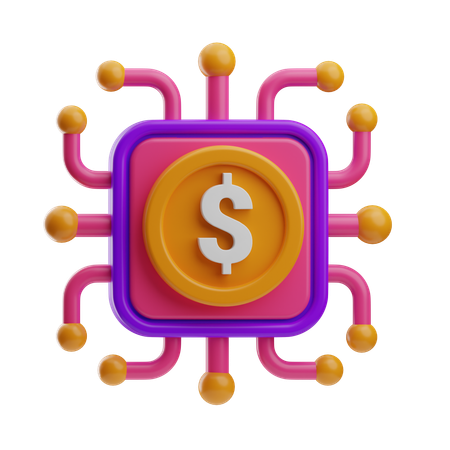 Dollar Network  3D Icon