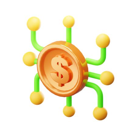 Dollar Network  3D Icon