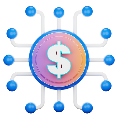 Dollar Network  3D Icon