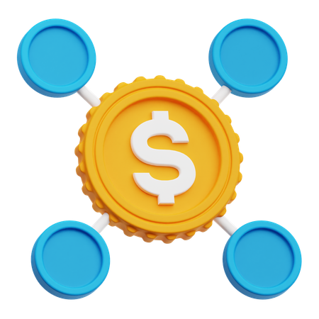 Dollar Network  3D Icon