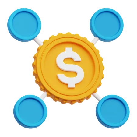 Dollar Network  3D Icon