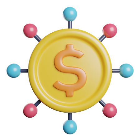 Dollar Network  3D Icon