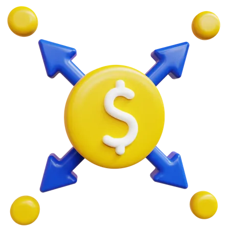 Dollar Network  3D Icon