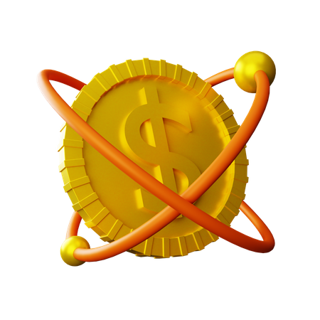 Dollar-Netzwerk  3D Icon