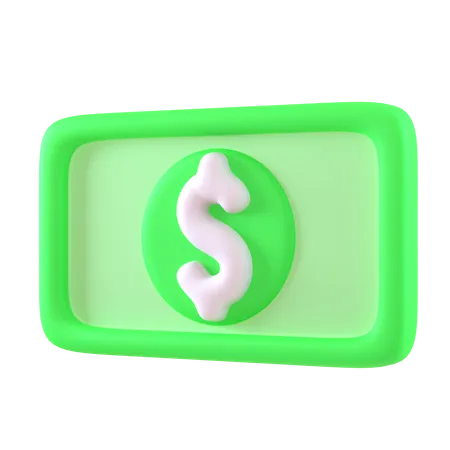 Dollar Note  3D Icon