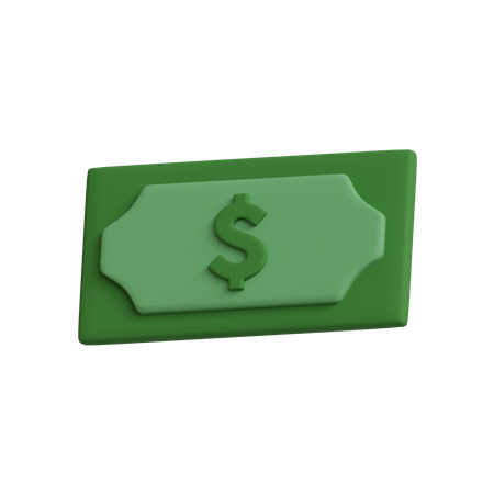 Dollar Note  3D Icon