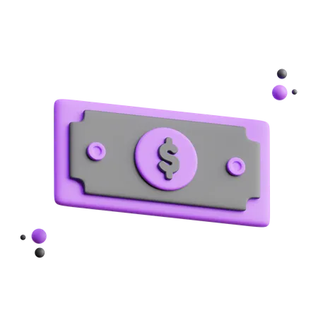 Dollar Note  3D Icon