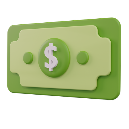 Dollar Note  3D Icon