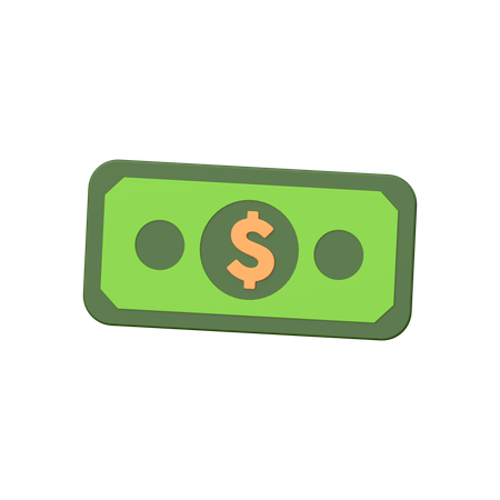 Dollar note  3D Icon