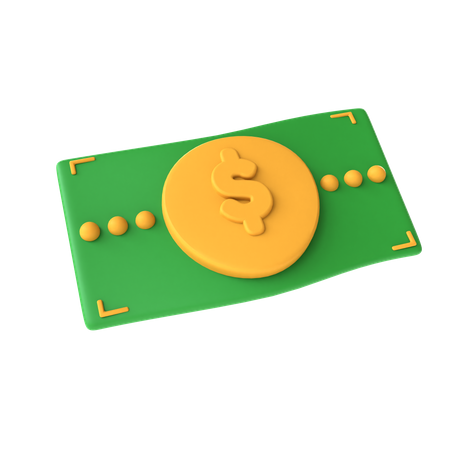 Dollar Note  3D Icon
