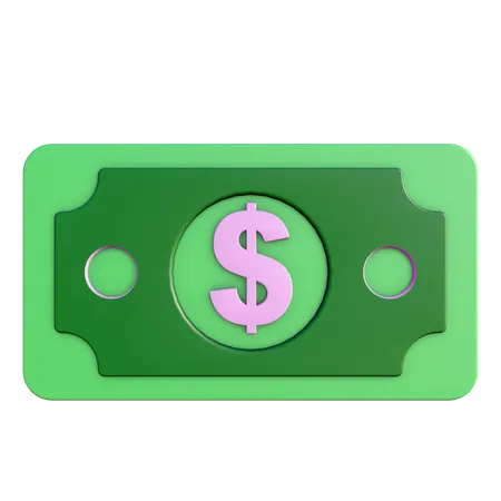Money Paper 3 D Icon With High Resolution Render Business Illustration 3D Icon