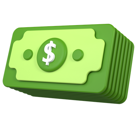 Dollar Notes  3D Icon