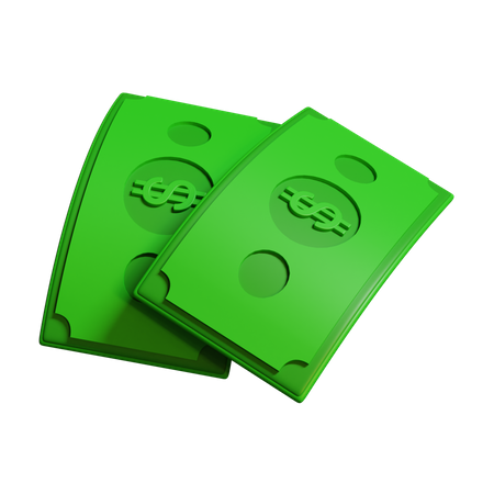 Dollar Notes  3D Icon