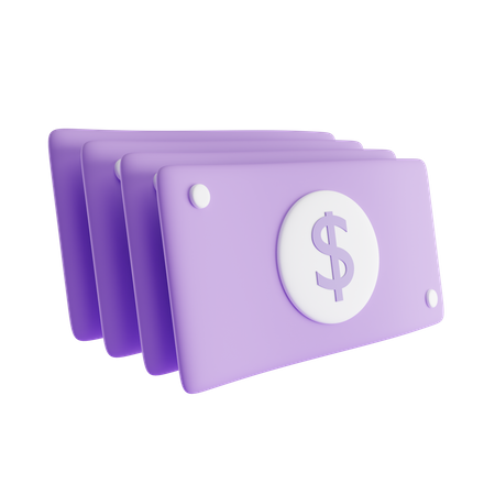 Dollar Notes  3D Icon