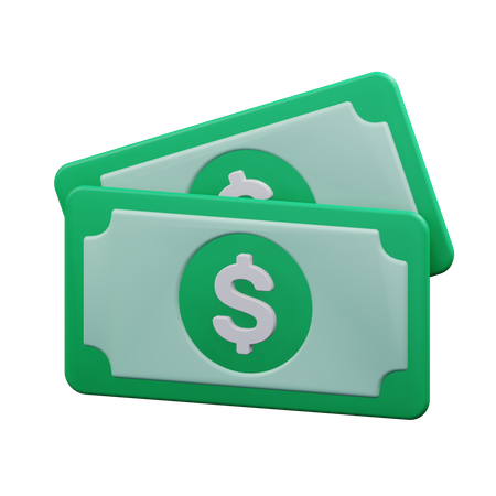 Dollar Notes  3D Icon