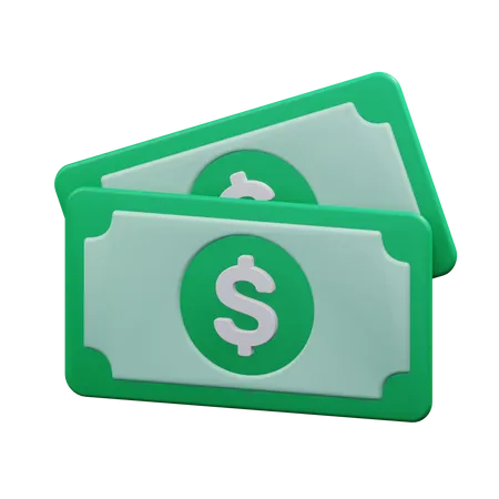 Dollar Notes  3D Icon