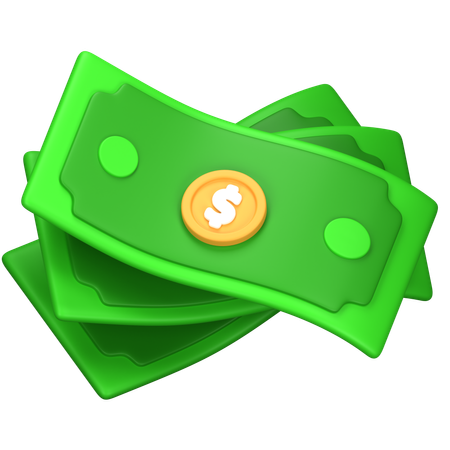 Dollar Notes  3D Icon