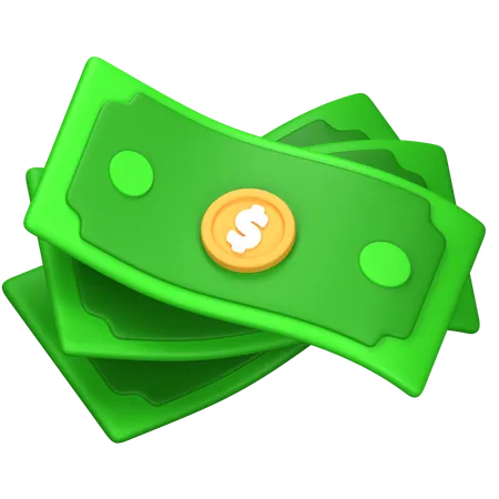 Dollar Notes  3D Icon