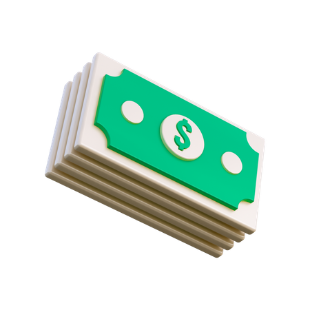 Dollar Notes  3D Illustration