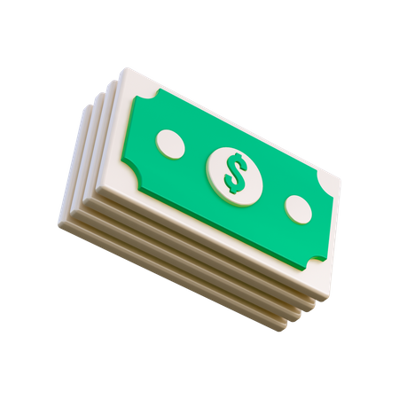Dollar Notes 3D Illustration
