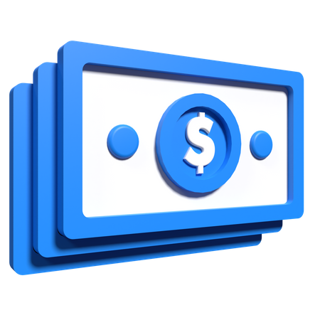 Dollar Notes  3D Icon