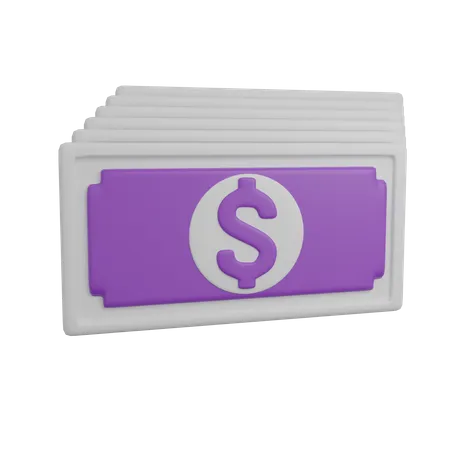 Finance Business 3 D Icon In Purple Color Theme 3D Icon