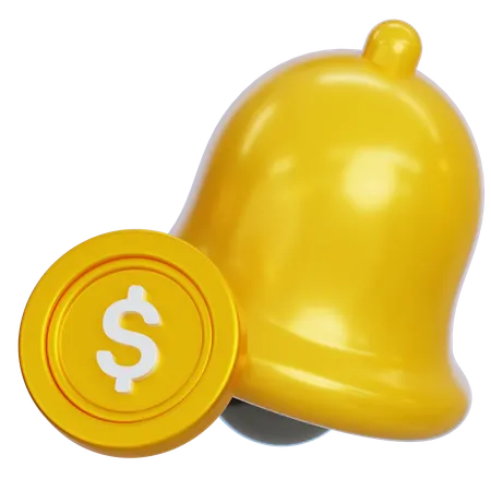 Dollar Notification  3D Icon
