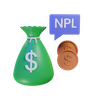 money npl 3d logo