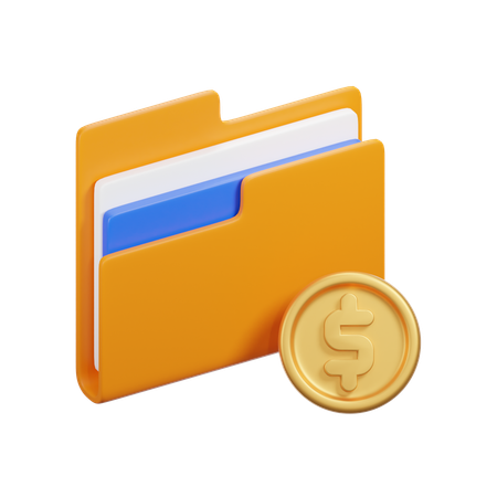 Dollar-Ordner  3D Icon