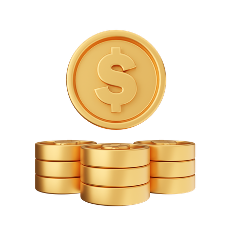 Dollar Pile  3D Icon