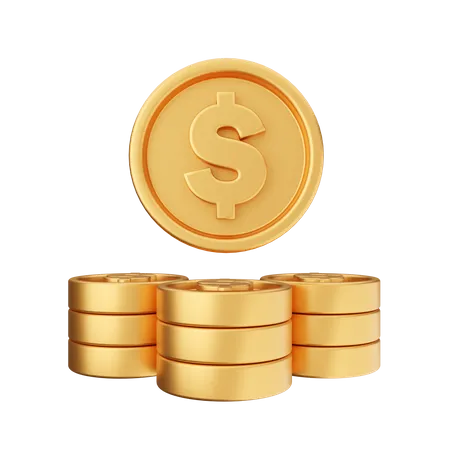 Dollar Pile  3D Icon