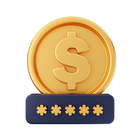 Dollar Pin  3D Icon