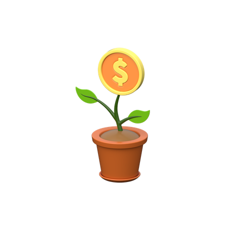 Dollar plant  3D Icon