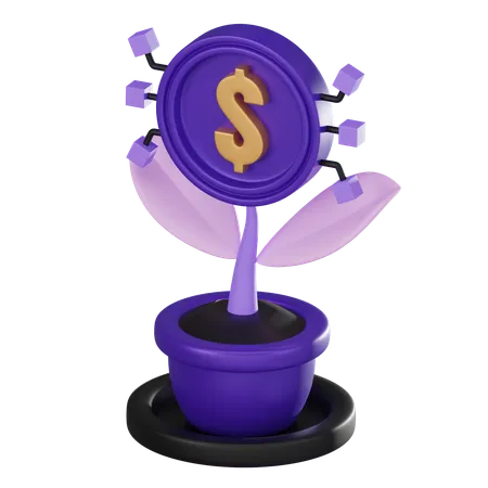 Dollar Plant  3D Icon