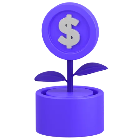 Dollar Plant  3D Icon