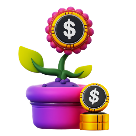 Dollar Plant  3D Icon