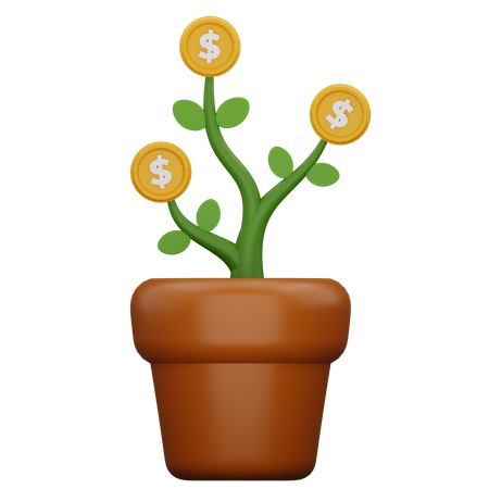 Dollar Plant 3D Icon
