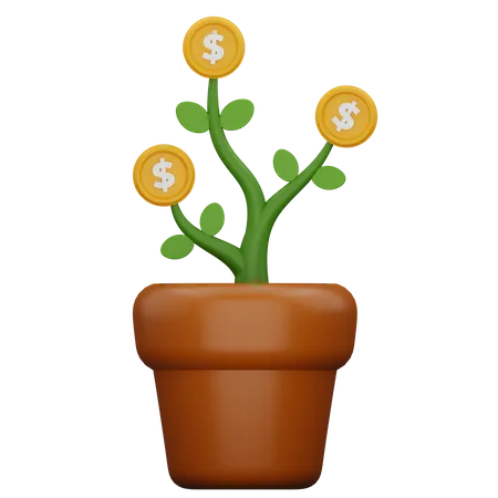 Dollar Plant 3D Icon