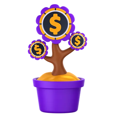Dollar Plant  3D Icon