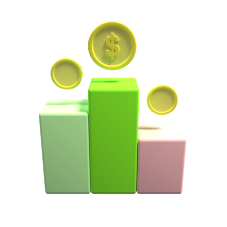 Dollar Podium  3D Icon