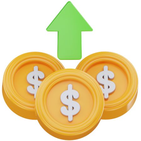 Dollar Profit  3D Icon