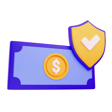 Dollar Protection  3D Icon