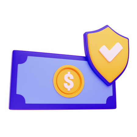 Dollar Protection  3D Icon