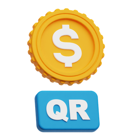 Dollar Qr  3D Icon