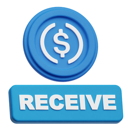 Dollar Receive  3D Icon