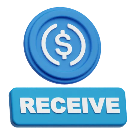 Dollar Receive  3D Icon