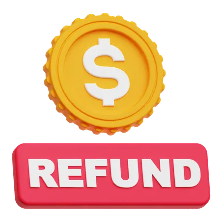 Dollar Refund  3D Icon