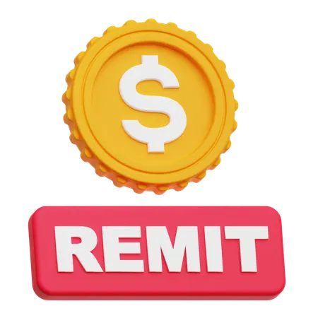 Dollar Remit  3D Icon